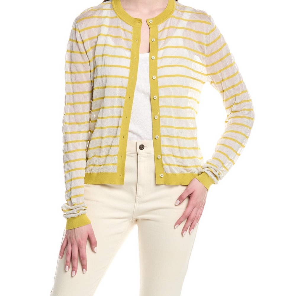 Lafayette 148 Crinkled Cardigan